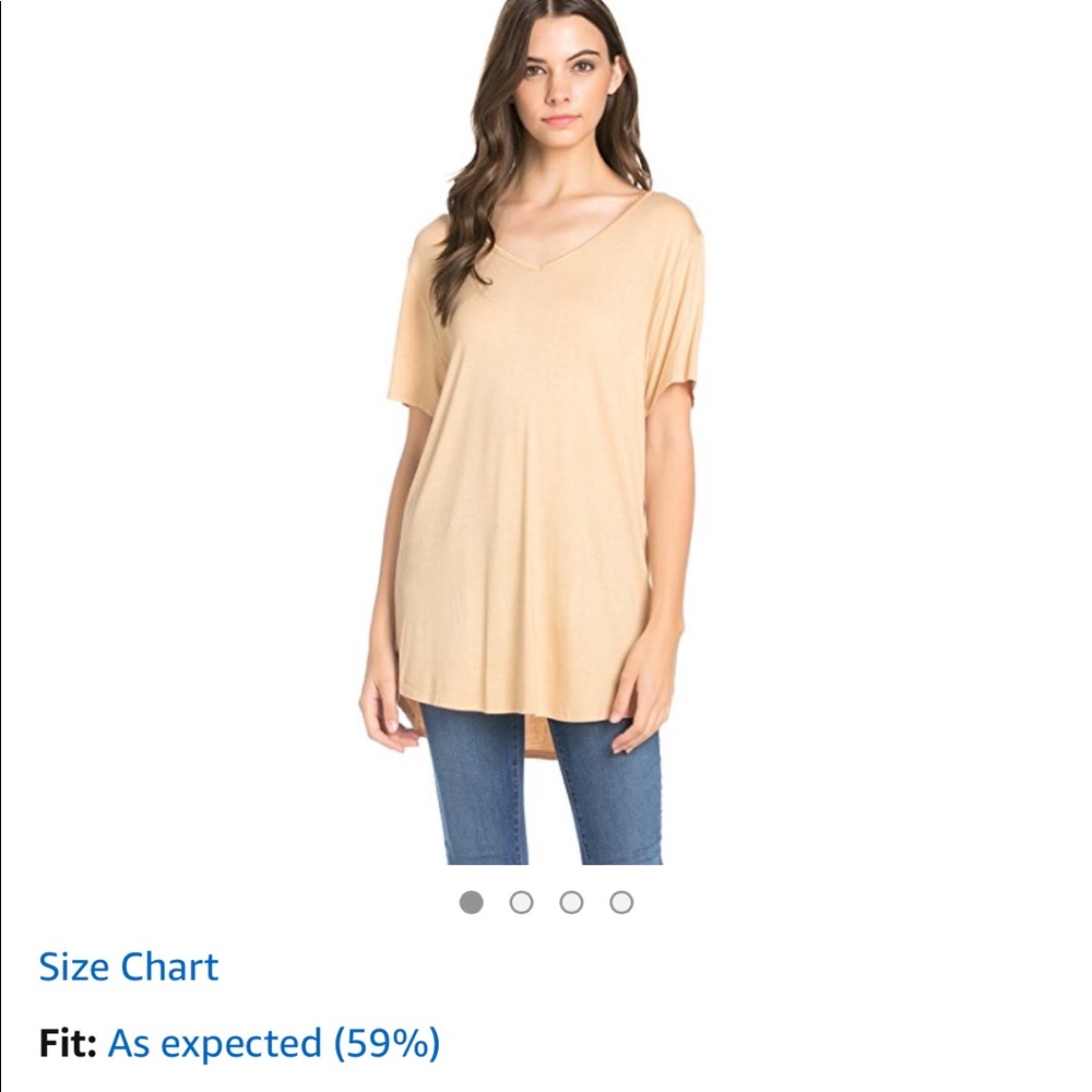 Taupe tunic top